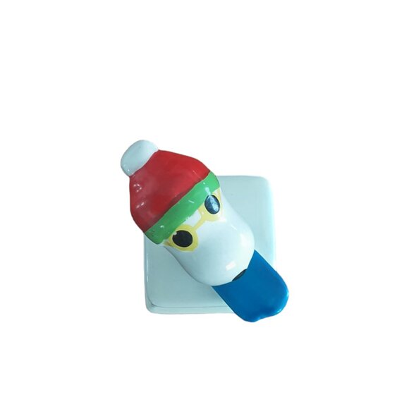 Vintage Snoopy Ski Ceramic Aviva Trophy Figurine - Picture 5 of 8